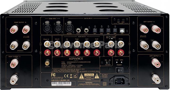 Actual product image advance acoustic X-i1100 reference stereo integrated amplifier *black*