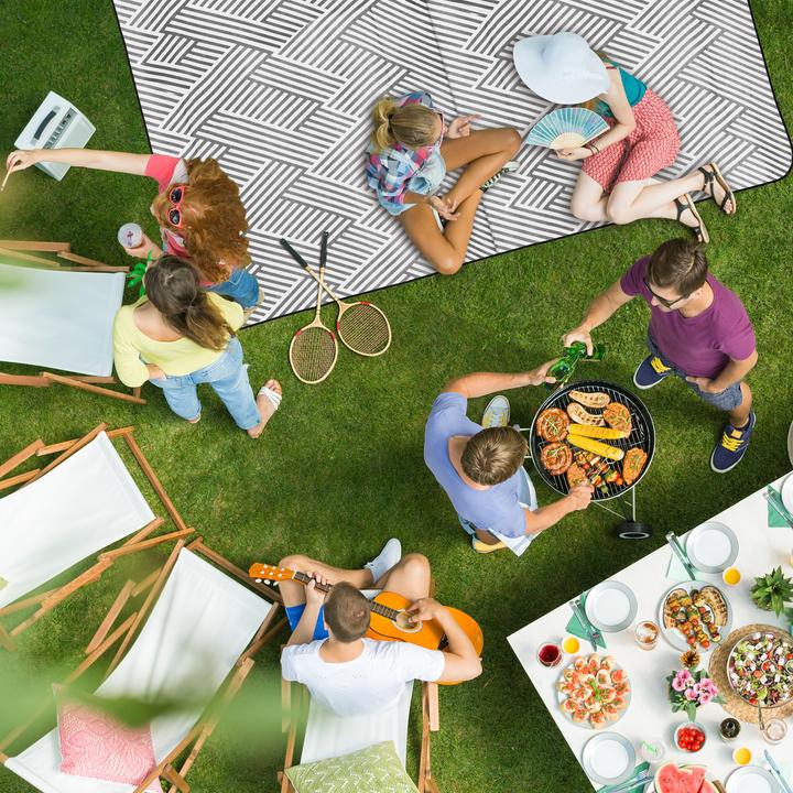 Actual product image Relaxdays Picnic blanket