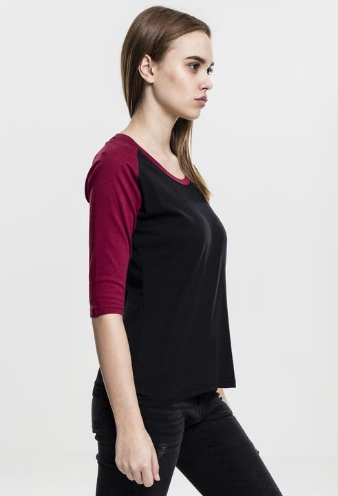 Immagine prodotto Urban Classics Tee Raglan 3/4 da donna a contrasto (S)