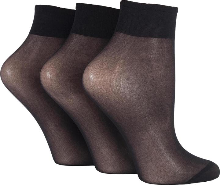Produktbild Elle 3er Pack 15 Den Nylon Knöchelstrümpfe (3er Pack, One Size)