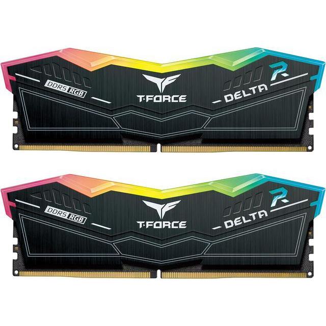 Thumbnail - Team Group T-Force Delta RGB (2 x 16GB, 8000 MHz, DDR5-RAM, DIMM), RAM, Schwarz