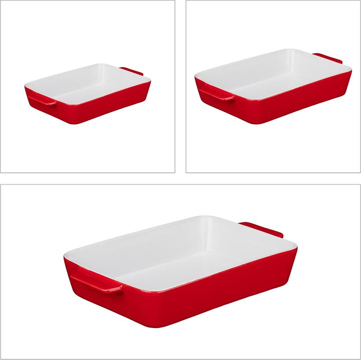 Produktbild Relaxdays 3x Auflaufformset