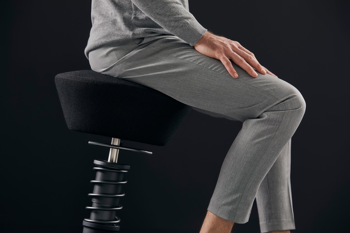 Immagine prodotto Aeris SWOPPER - Sgabello da ufficio con sedile a rotelle
