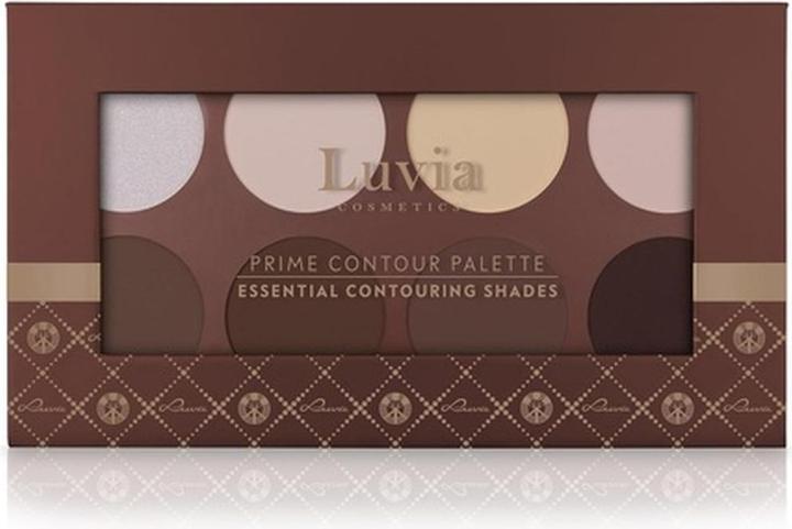 Actual product image Luvia Cosmetics Professional Contour Palette 8 Colours Powder Kit Contour Highlight Set Make-Up Vegan Cruelty Free C (Nude, Highlighter, 150 g)