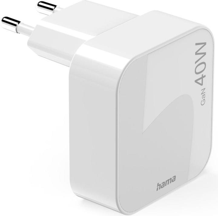 Produktbild Hama 201955 Schnellladegerät, GaN, 1x USB-C, faltbares (40 W, 2 Ports)