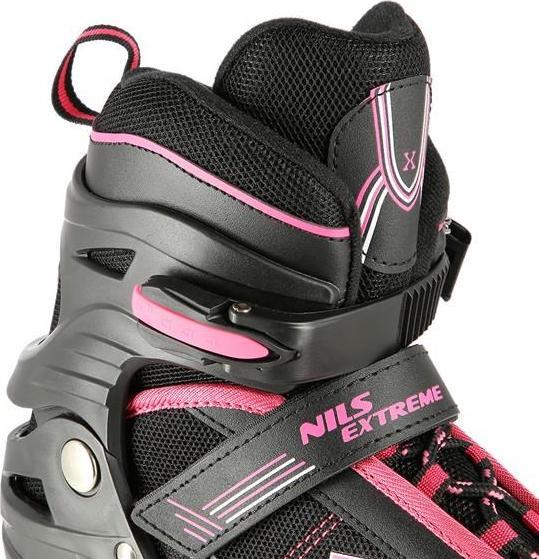 Produktbild Nils Rollschuhe NA19088 Schwarz-Pink GRÖSSE S (31-34) INLINE-SKATES EXTREME (33)