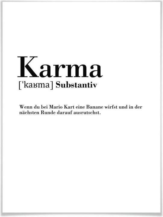 Image du produit Trenddeko Grammaire Karma (30 x 40 cm)