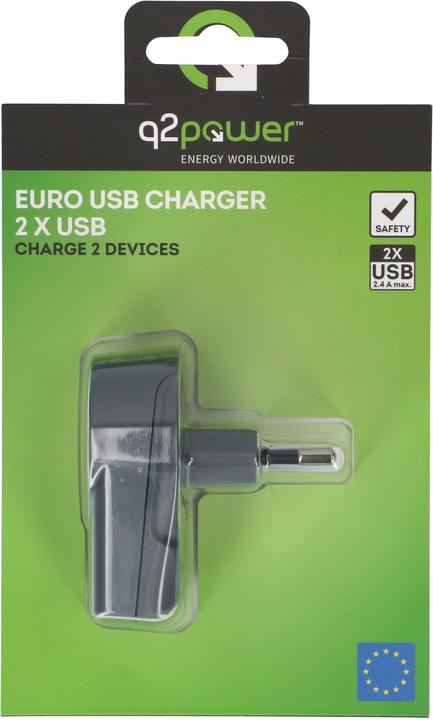 Actual product image Q2 Power Q2Power travel adapter