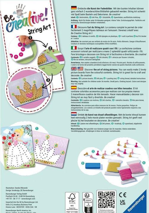 Produktbild Ravensburger String Art Princess
