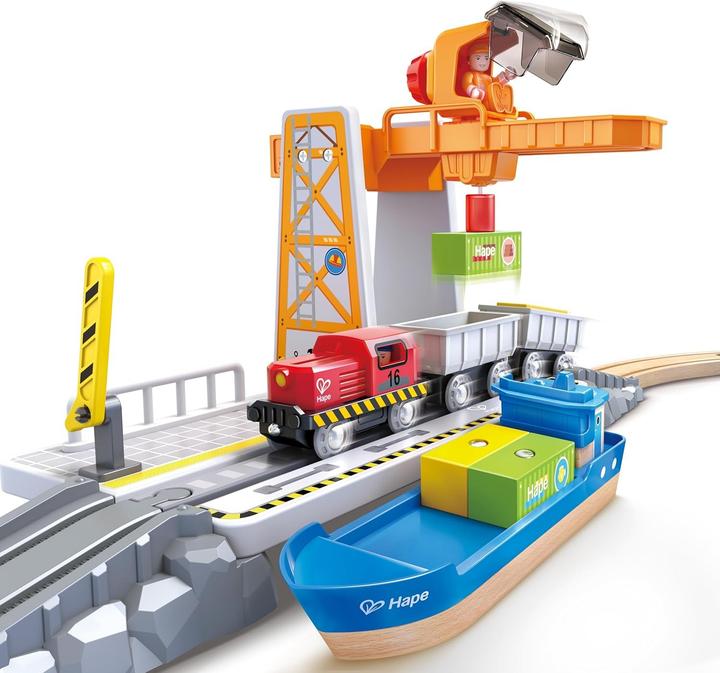 Produktbild Hape Sea + Rail Cargo Transportation Set