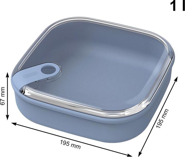Actual product image Rotho Food storage container 1 litre flat ELA (1 l)