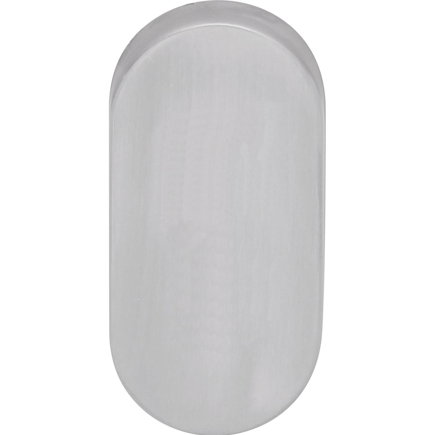 Ogro, Türgriff + Fenstergriff, Blindrosette 6679 BL, Alu silber eloxiert, 31 x 69 x 9 mm (Türgarnitur)
