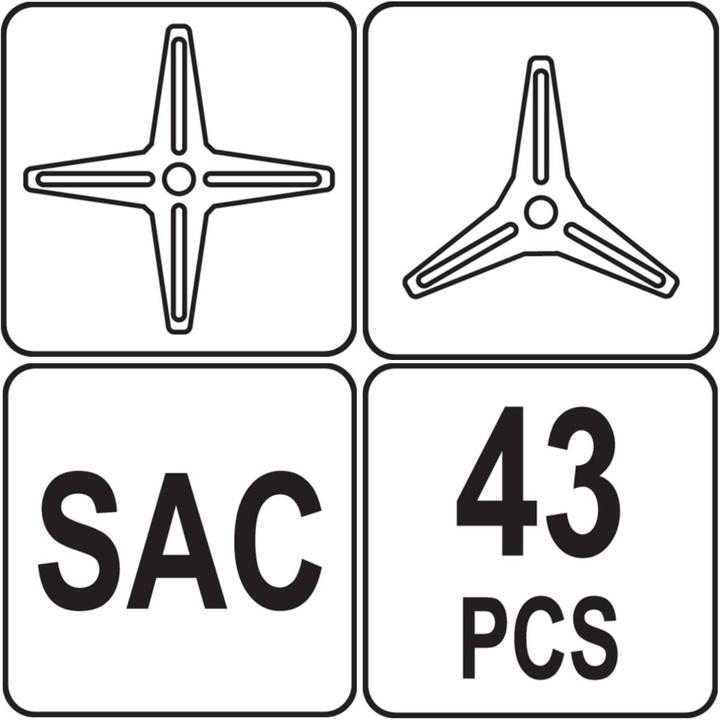 Produktbild Yato Profi SAC Kupplungs-Werkzeugsatz 43 tlg. YT-06315