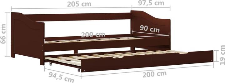 Produktbild vidaXL Schlafsofa-Gestell (90 x 200 cm)