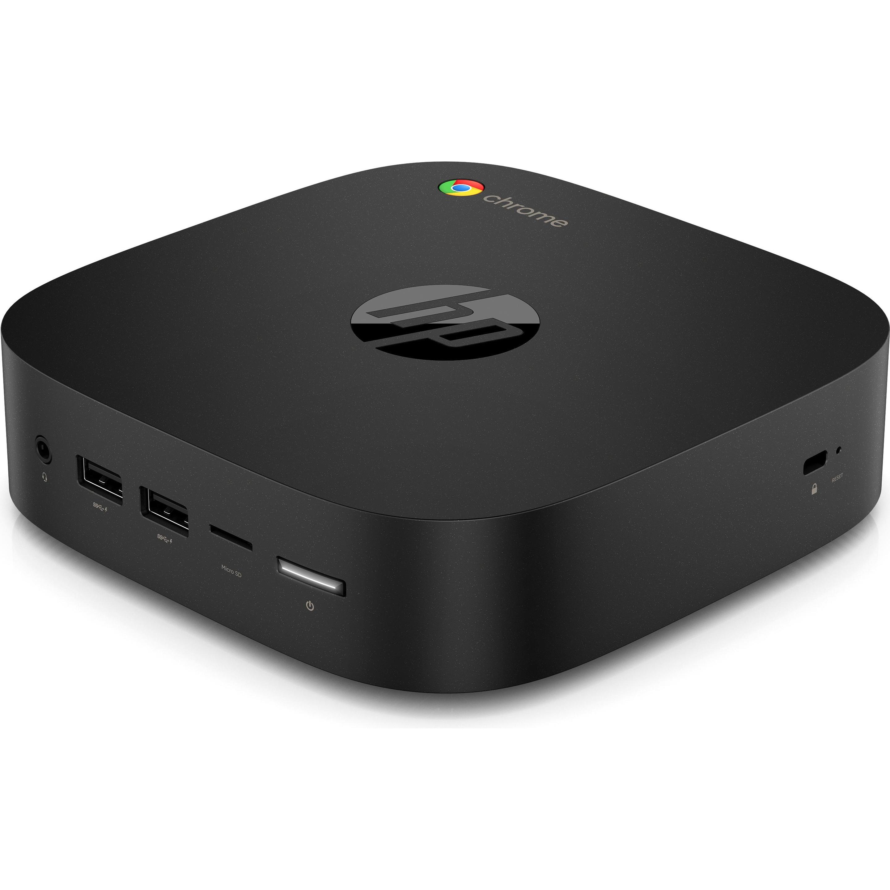 HP Chromebox G3 (64 GB, 8 GB, Intel Core i5-10310U, Intel UHD Graphics), PC, Schwarz