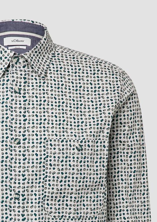 Immagine prodotto s.Oliver Slim Fit: Gemustertes Hemd aus Baumwollstretch (S)