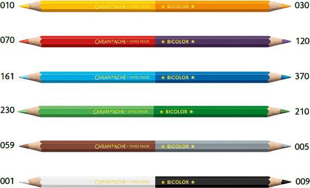Image du produit Caran d'Ache Bicolor Swisscolor (Multicolore, 6 x)