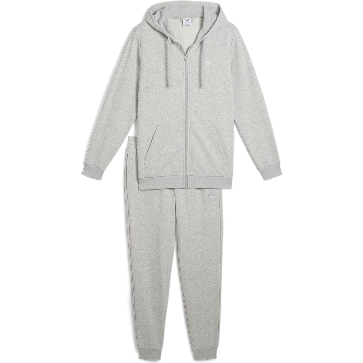 Thumbnail - Puma, Damen, Laufjacke, Hooded Sweat Suit TR (M), Grau, M