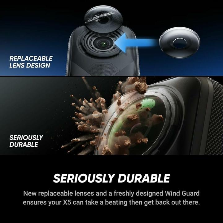 Actual product image Insta360 X5 Standard Bundle (30p, Bluetooth, Wi-Fi)