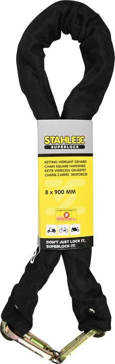 Stahlex Vierkantkette gehärtet 8 x 900 mm einzeln (7.20 m)