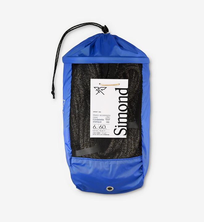 Actual product image Simond Reepschnur Sprint hyperstatic Dry 6 mm 60 m polyethylene polyamide