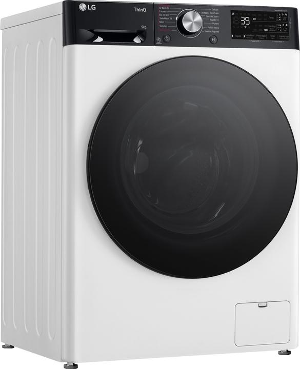 Actual product image LG F4R7509TSWB Washing machine 9kg AI DD, Class A-10%, 1400 rpm, TurboWash, Autodose (9 kg, Left)