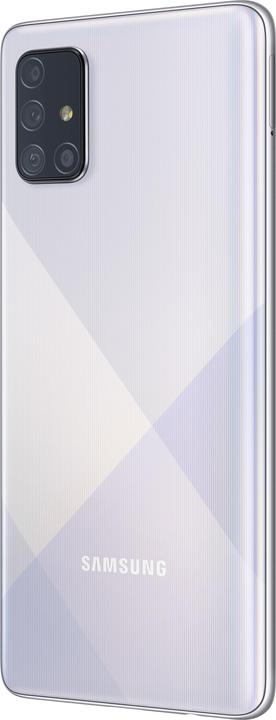 Produktbild Samsung Galaxy A71 EU (128 GB, Prism Crush Silver, 6.70", Dual SIM + SD, 4G)