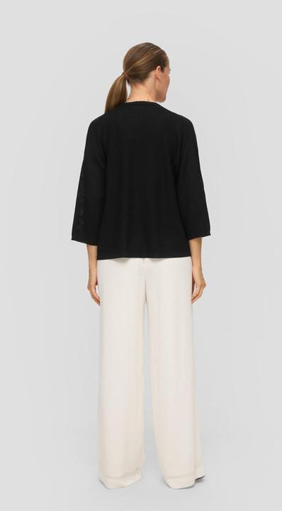 Produktbild s.Oliver Strickjacke Strickjacke mit Lochstruktur (L)