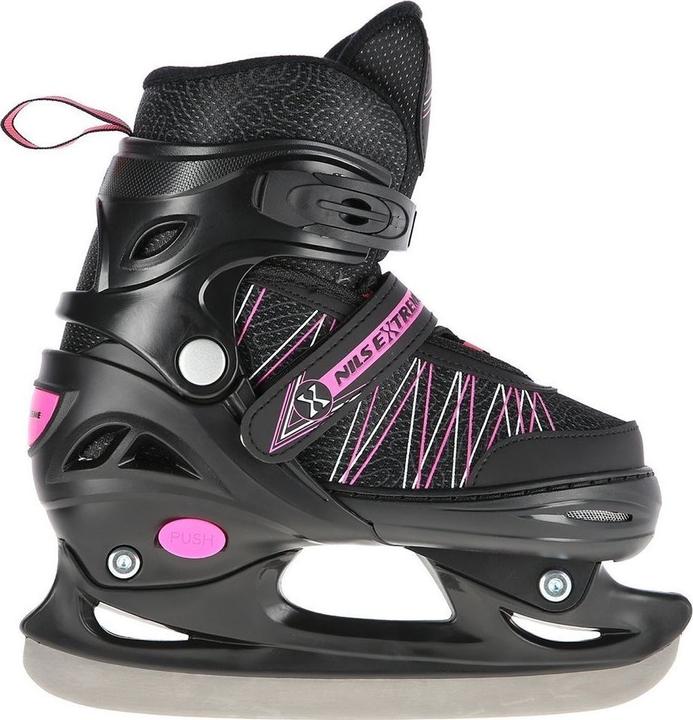 Produktbild Nils Rollschuhe/Hockey-Skates NH11912 schwarz-rosa - PU76 mm/82A (M 35-38) (37)