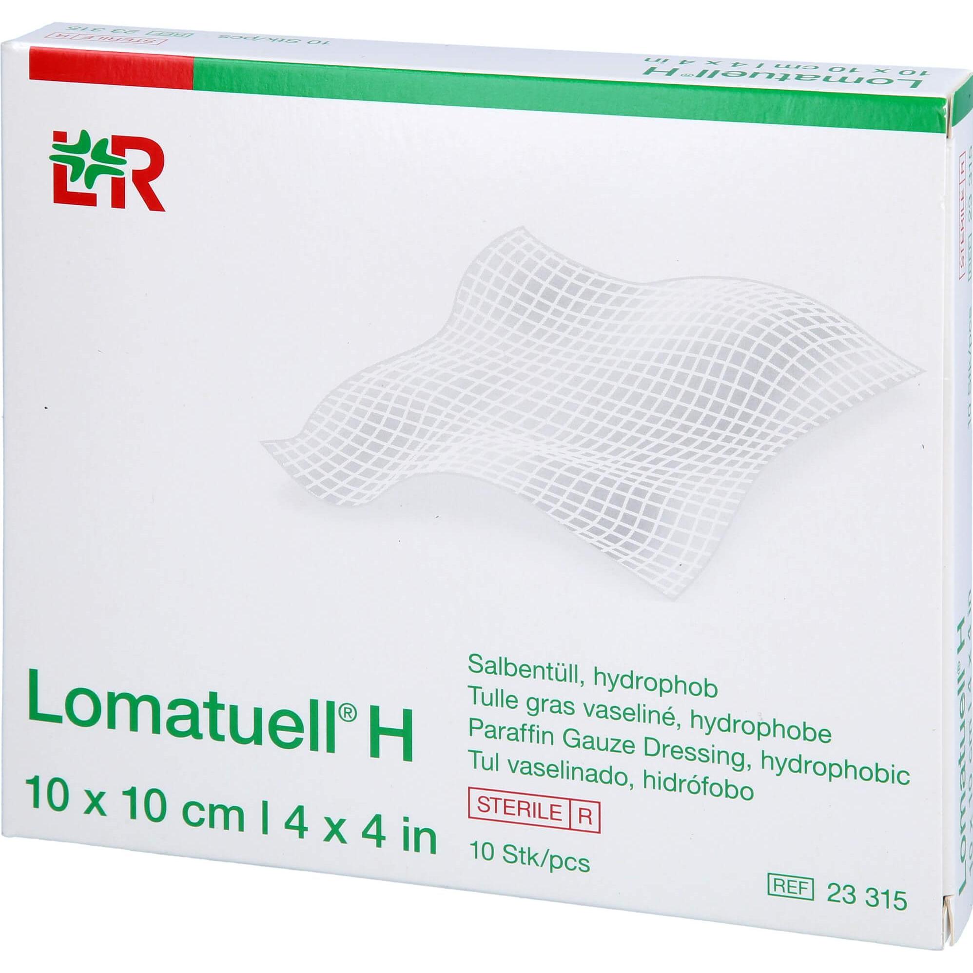 Thumbnail - Lohmann & Rauscher, Verbandsmaterial, LOMATUELL H Salbentüll 10x10 cm steril, 10 St VER