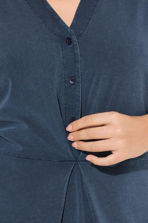 Produktbild Ulla Popken Jerseykleid, A-Linie, Tunika-Ausschnitt, Halbarm (62)