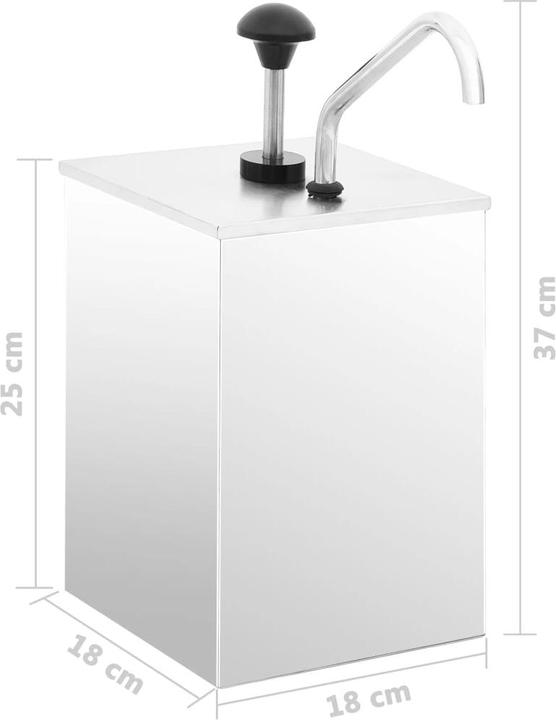Produktbild Diverse Hardware Saucenspender Edelstahl 3,5 L