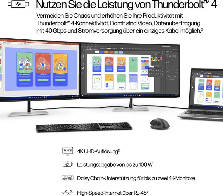 Image du produit HP Series 7 Pro 732pk Docking Display (3840 x 2160 pixels, 31.50")