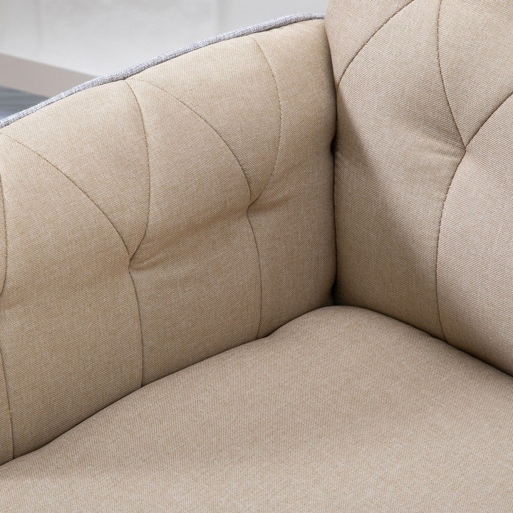 Produktbild Homcom Bürostuhl mit Wippfunktion, aus Webstoff und Polyester, gemütlich