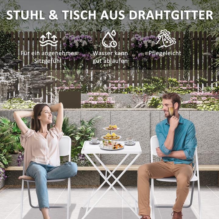 Produktbild Outsunny Gartenmöbel-Set mit Stahlrahmen