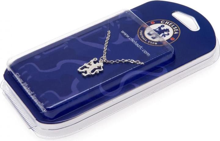 Produktbild Chelsea FC versilberter LionAnhänger und Kette (100% Metall)