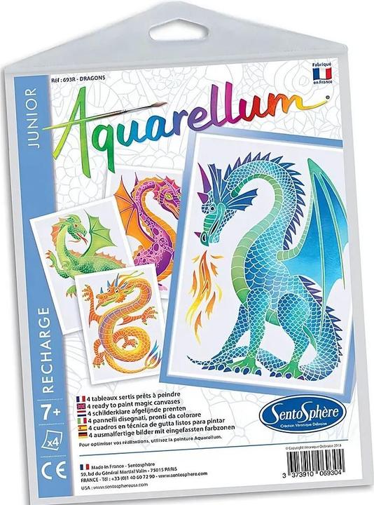Actual product image Sentosphere watercolor junior refill dragons