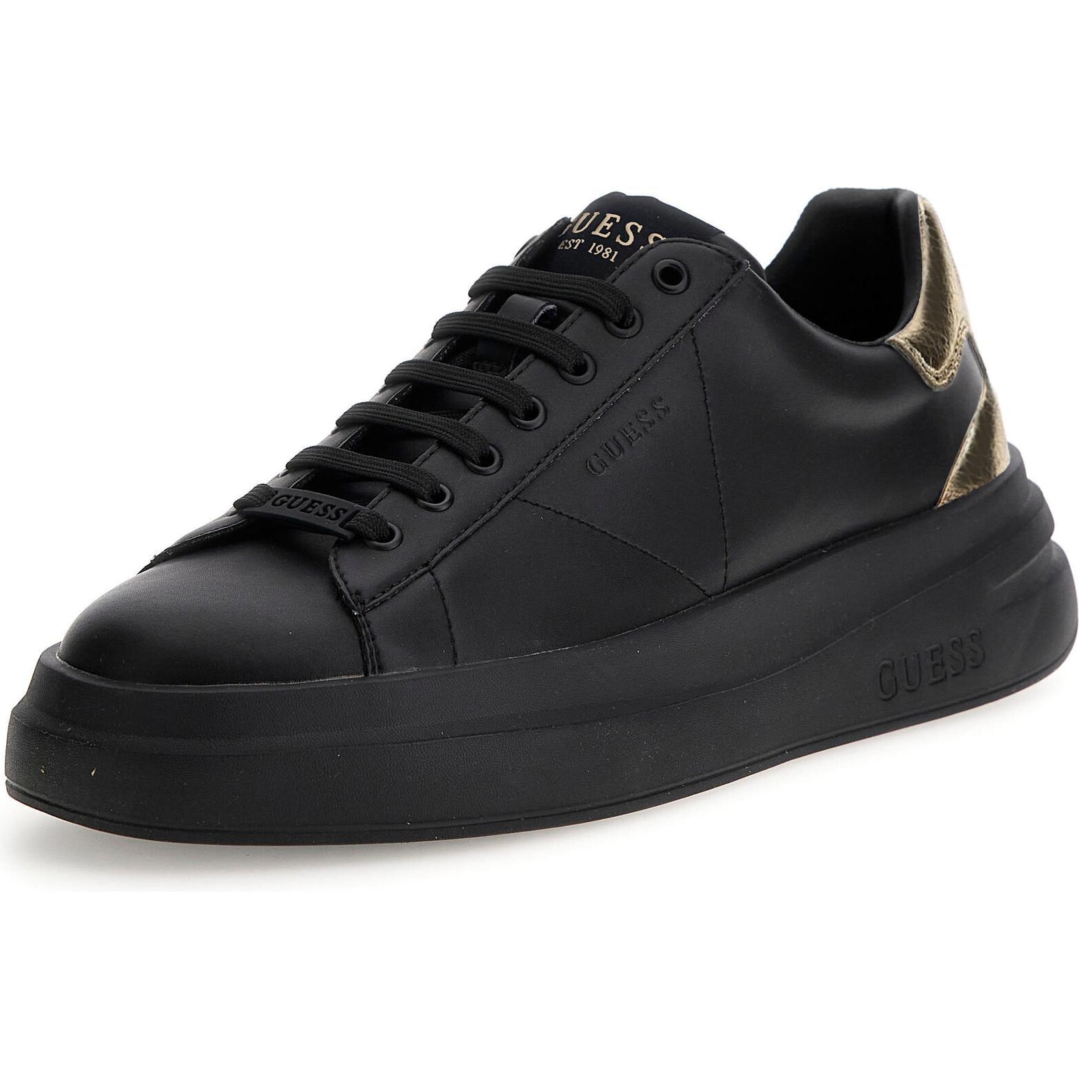 Guess, Herren, Sneaker, Elba, Schwarz, (45)