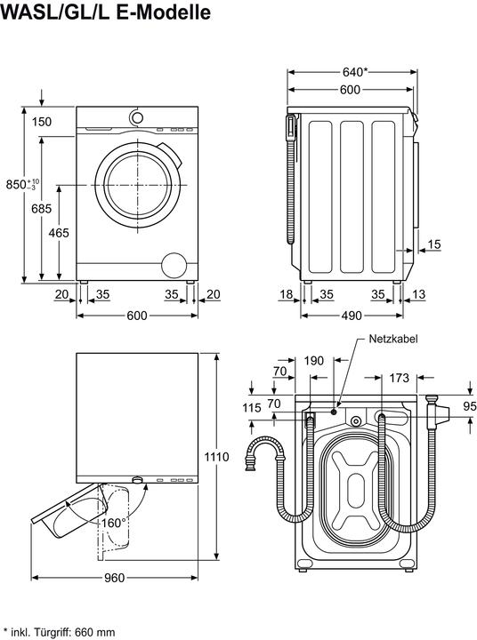 Actual product image Electrolux WASL4M105 (8 kg, Left)