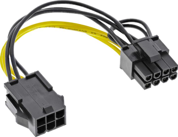 Aquatuning Stromverlängerung 6pol auf 8pin PCIe GPU