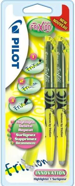 Produktbild Pilot Frixion Light Textmarker gelb/gelb (Gelb, 3.80 mm, 2 x)