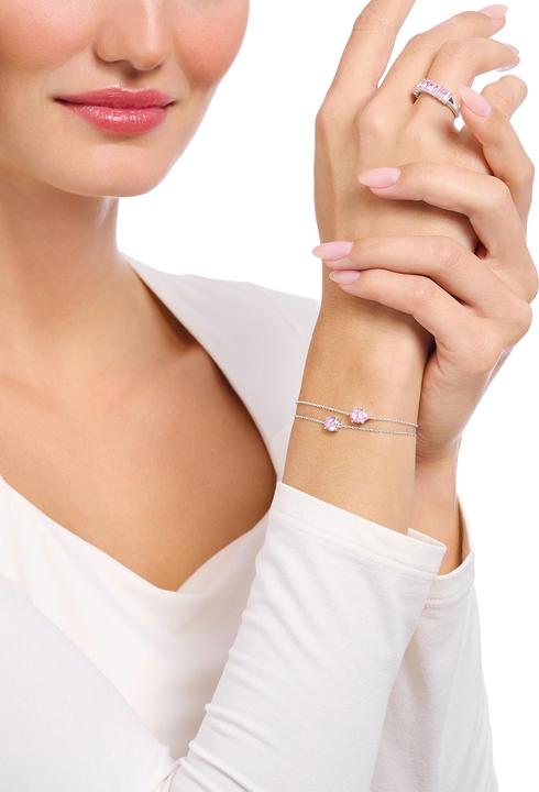 Image du produit Thomas Sabo Bracelet avec goutte de zirconium rose Argent (19 cm, Argent 925)
