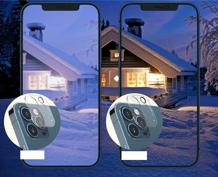 Produktbild Apfelkiste - Kamera Objektiv Protector Panzer Glas (2er Set) - Kamera Abdeckung (2 Stück, Apple iPhone 13 Pro Max, Apple iPhone 13 Pro)