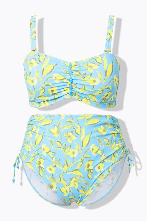 Actual product image Ulla Popken Floral Print Bikini Set (46)