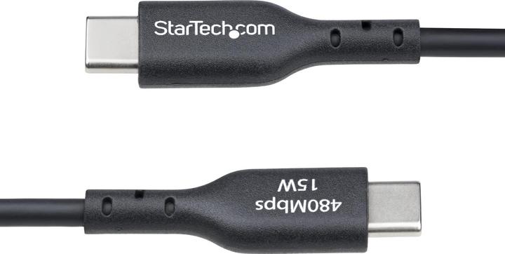 Produktbild StarTech Cable USB-A to USB-C 1m Black (1 m, USB 2.0, 15 W)