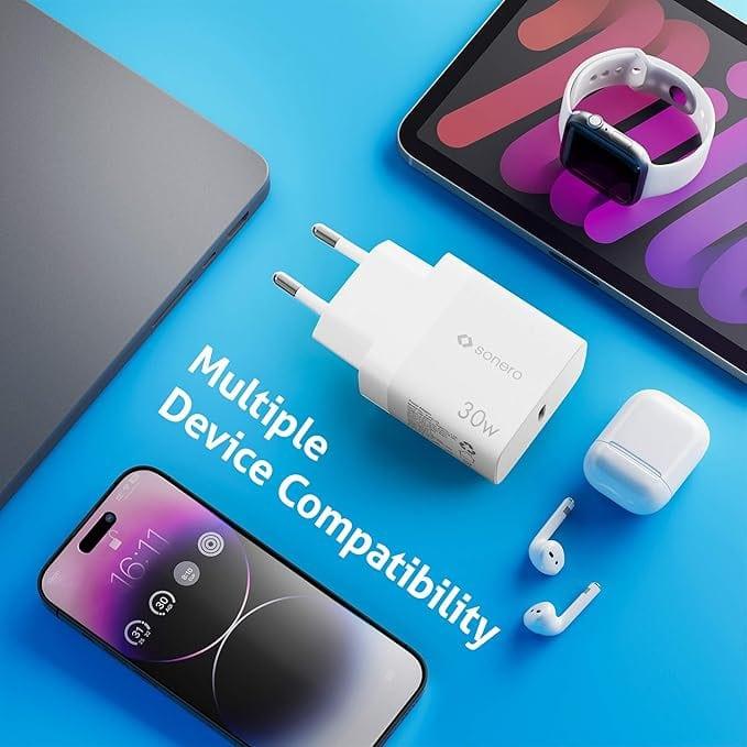 Actual product image Purelink Sonero SON X-PS106 USB charger 30 W GaN PD 1x USB-C white (30 W, 1 portion)