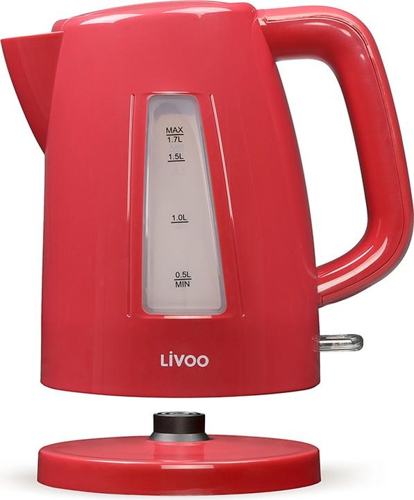Livoo Bollitore senza fili (1.70 l, Spina UE)