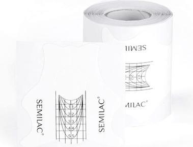 Semilac Pochoir d'extension d'ongles 100 pièces pour la finition des ongles en gel et acrylique minces