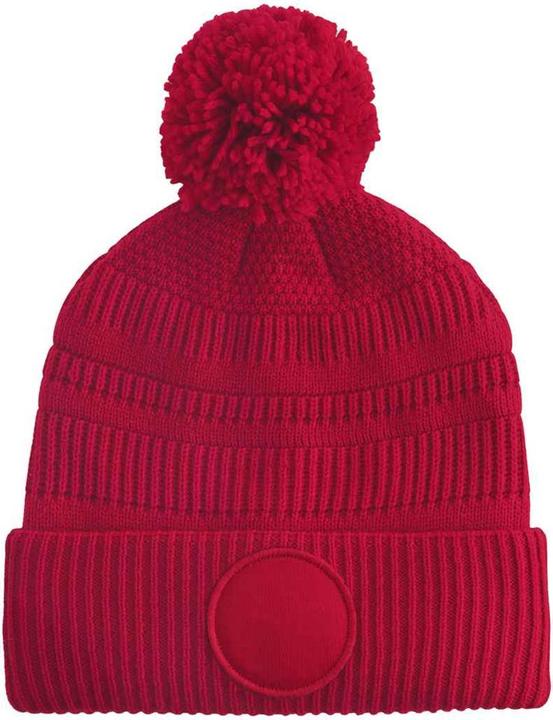 Actual product image Beechfield Mens Patch Beanie