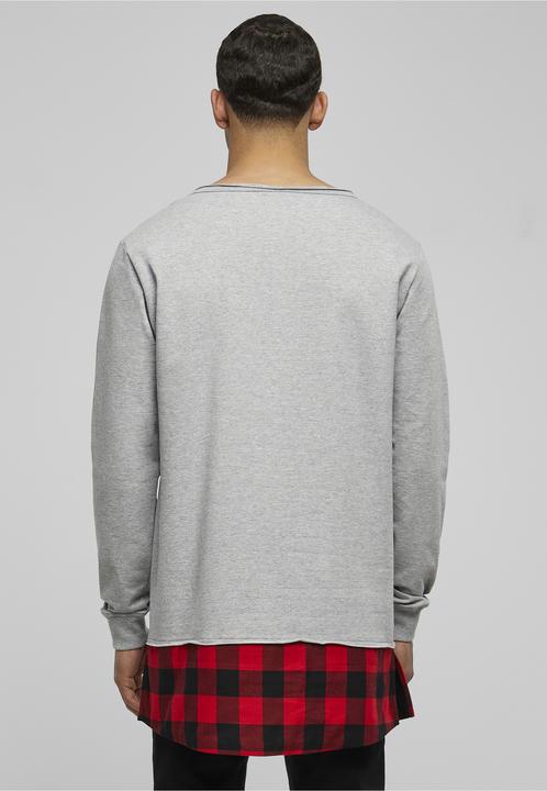 Produktbild Urban Classics Long Flanell Bottom Open Edge Crewneck (M)